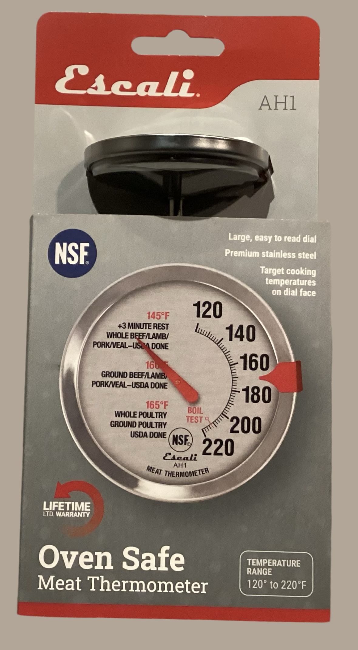 Escali oven safe meat thermometer