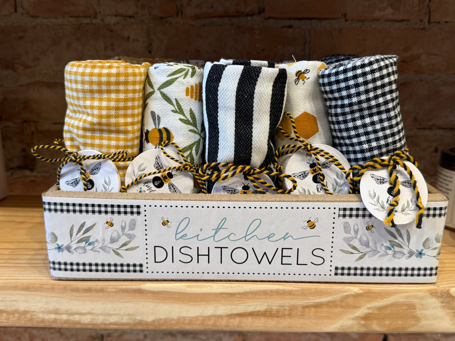 Bee dishtowels
