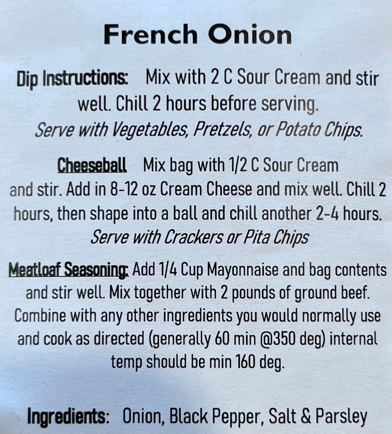French Onion