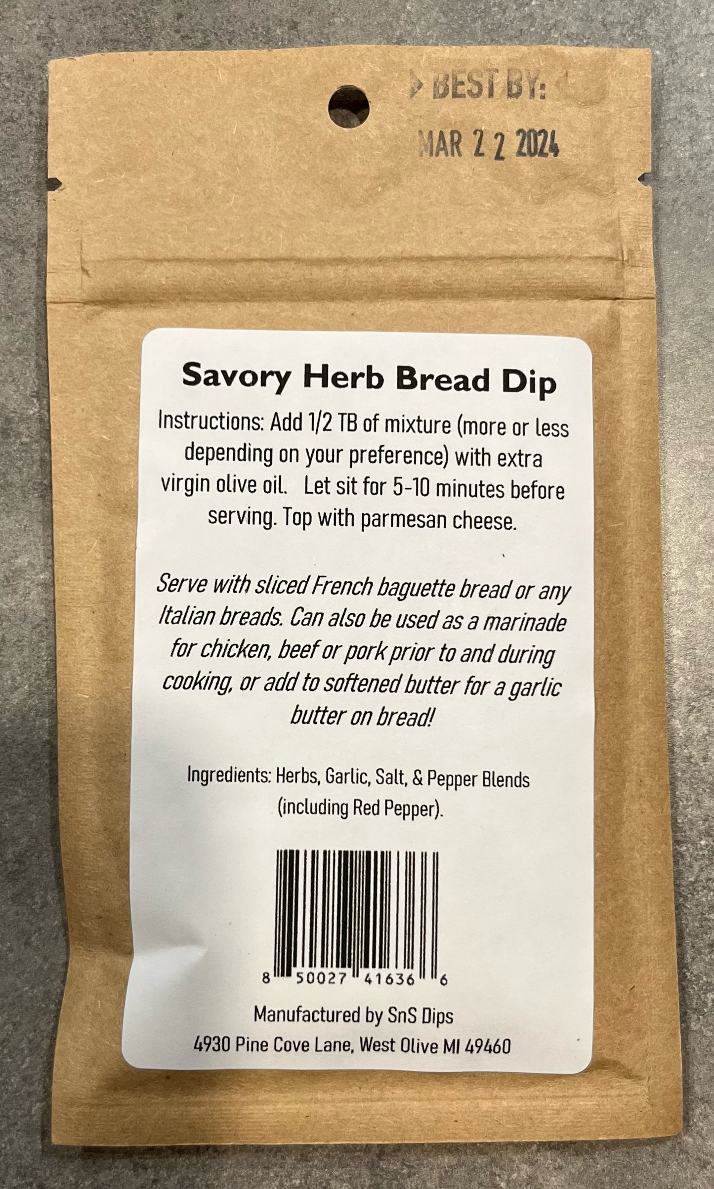 Savory Herb Bread Dip
